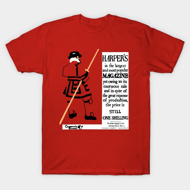 Beefeater Harper's Magazine T-Shirt by Pixelchicken
